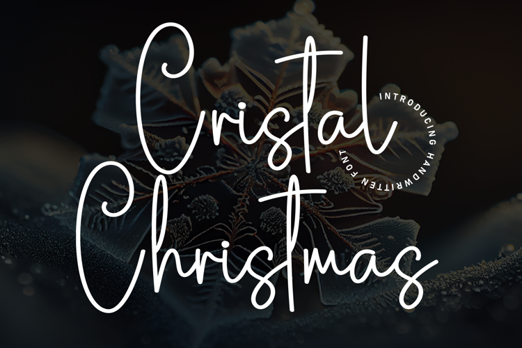 Preview of Cristal Christmas Font