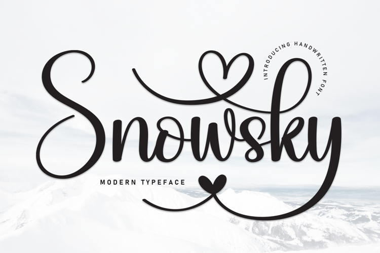 Preview of Snowsky Font