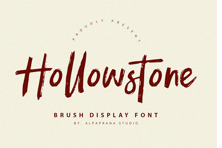 Preview of Hollowstone Font