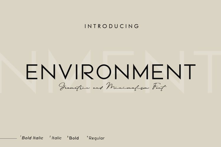 Environment Font
