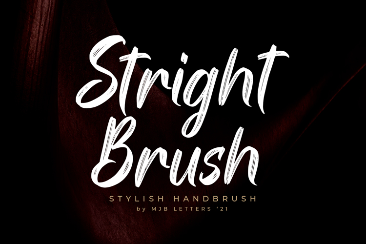 Stright Brush Font