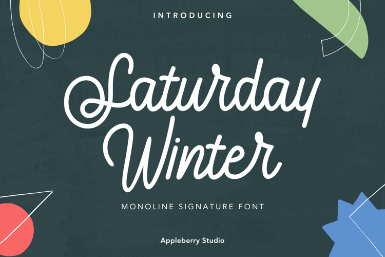 Saturday Winter Font