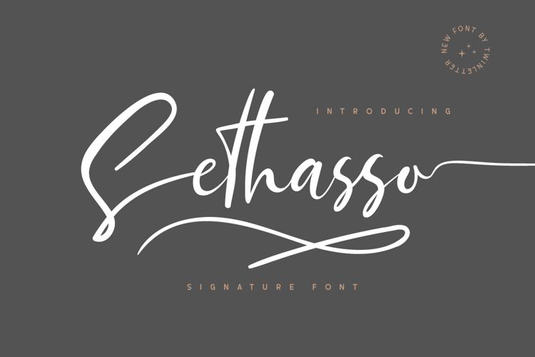 Sethasso Personal Font