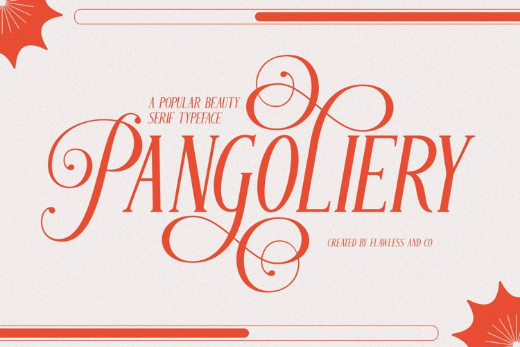 Preview of PANGOLIERY Font