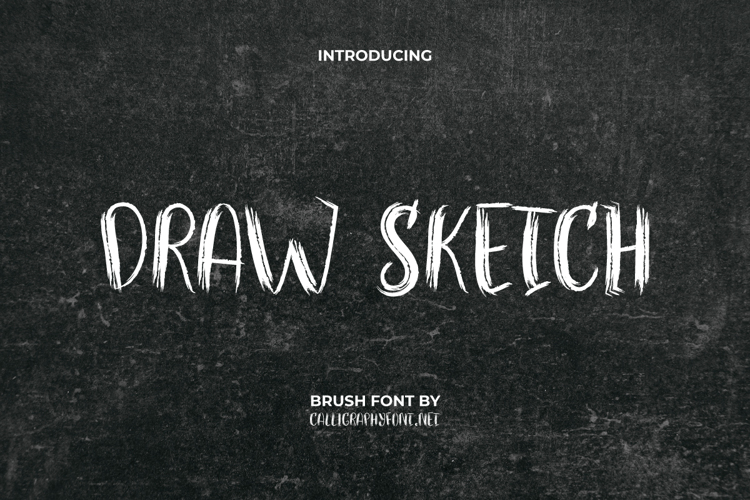 Draw Sketch Font
