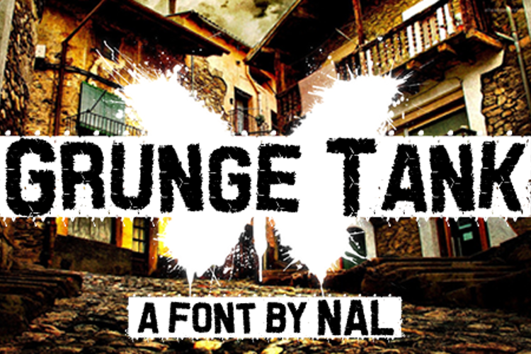 Grunge Tank Font