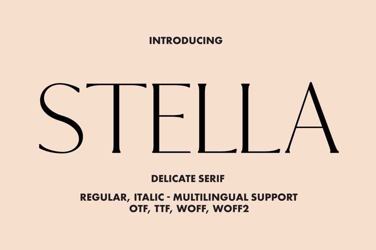 Preview of Stella Font