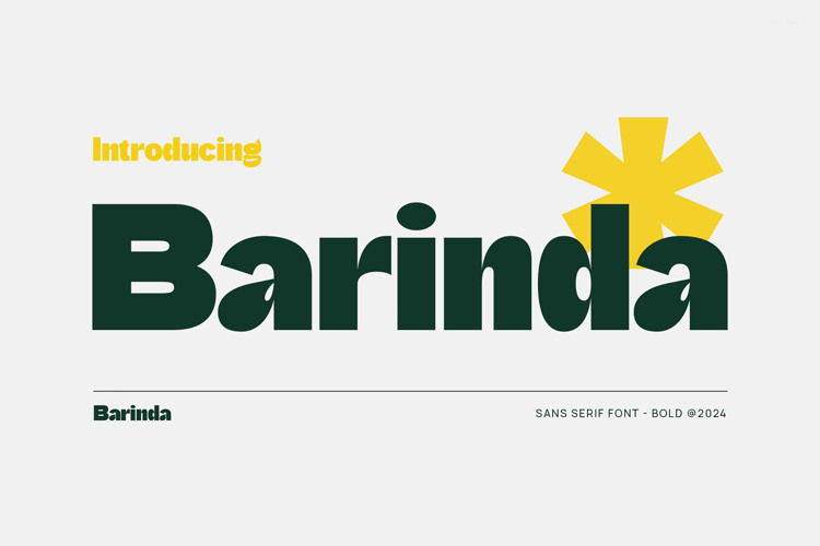 Preview of Barinda Font