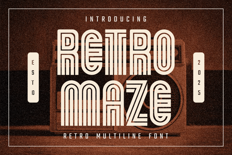 Preview of Retromaze Font