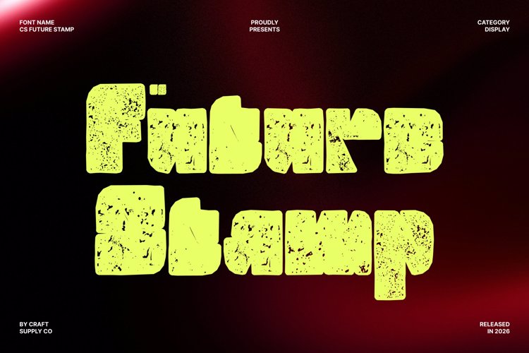 Preview of CS Future Stamp Font
