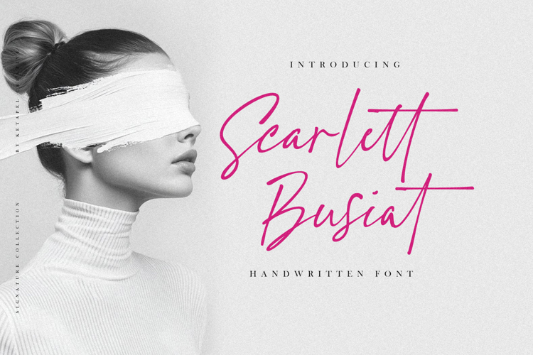 Preview of Scarlett Busiat Font
