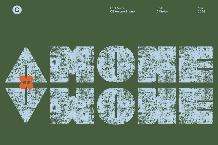 Preview of CS Amone Stamp Font