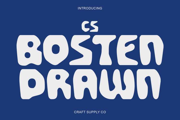 Preview of CS Bosten Drawn Font