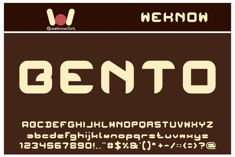 BENTO Font