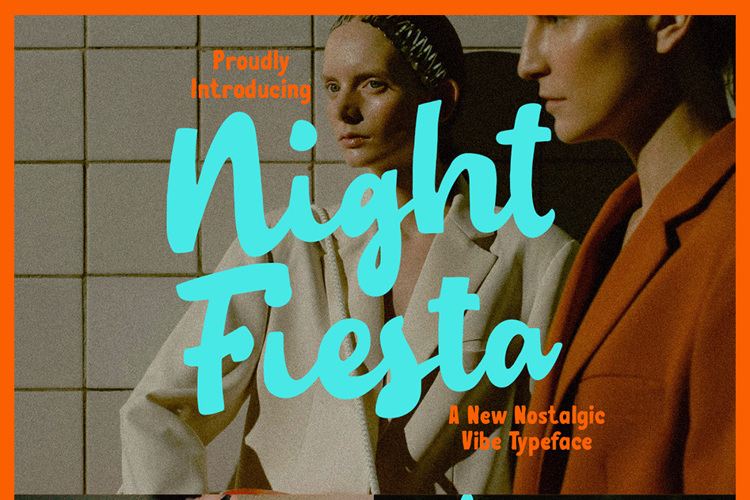 Preview of Night Fiesta Font