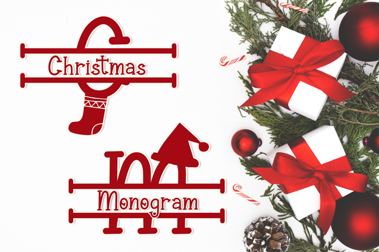 Christmas Surprise Monogram Font