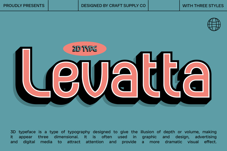 Levatta 3D Font