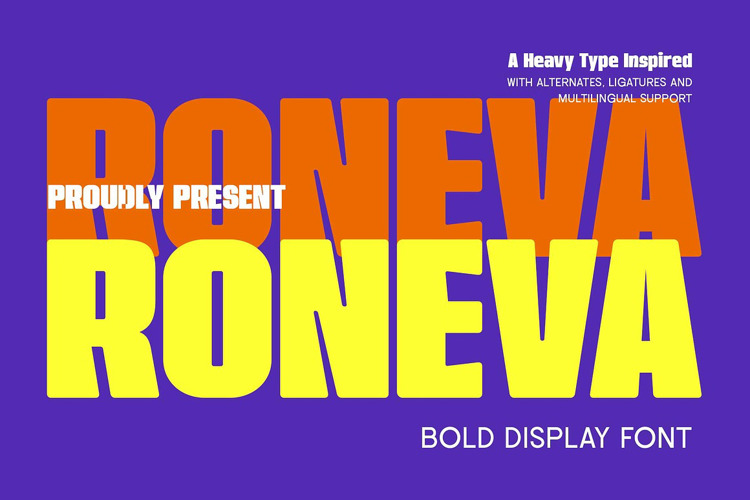 Preview of Roneva Font