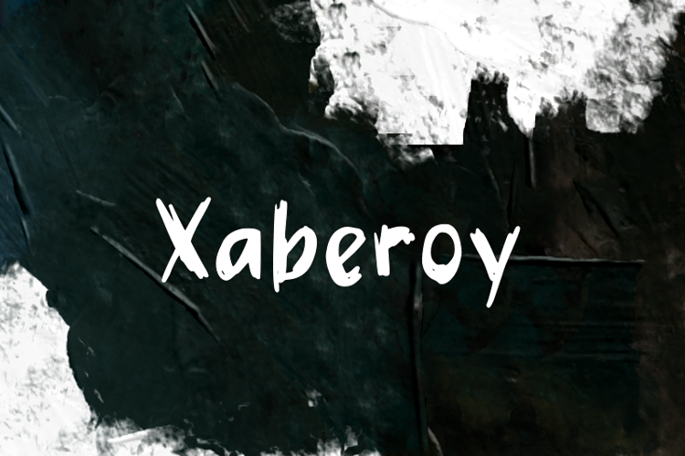 Preview of x  Xaberoy Font
