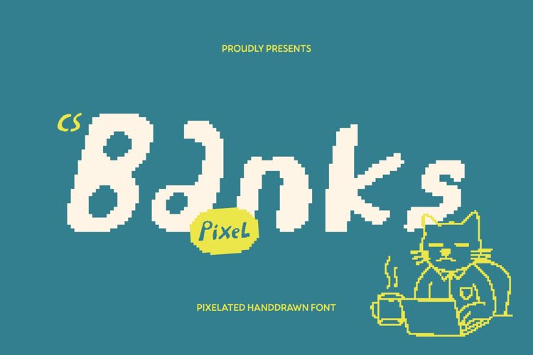 Preview of CS Banks Pixel Font