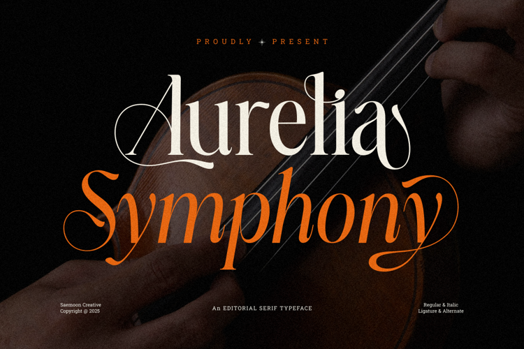 Preview of Aurelia Symphony Font