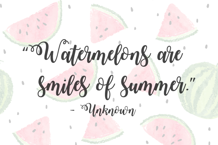 Watermelon Script 2 Font