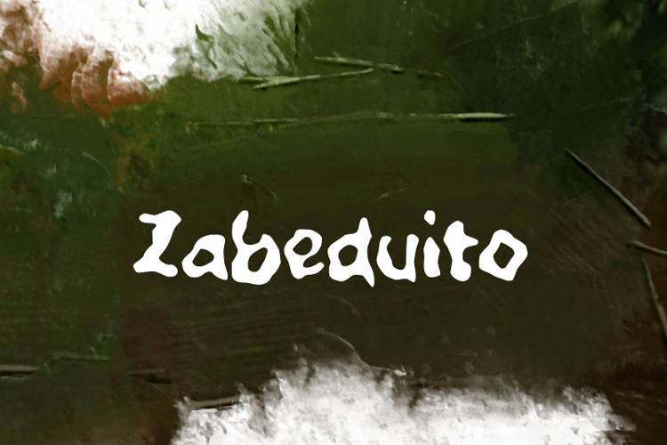 Preview of z  Zabeduito Font
