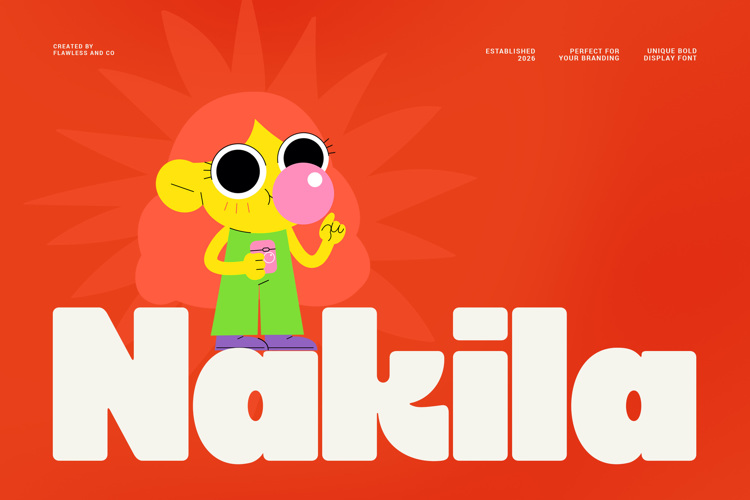 Preview of NAKILA Font