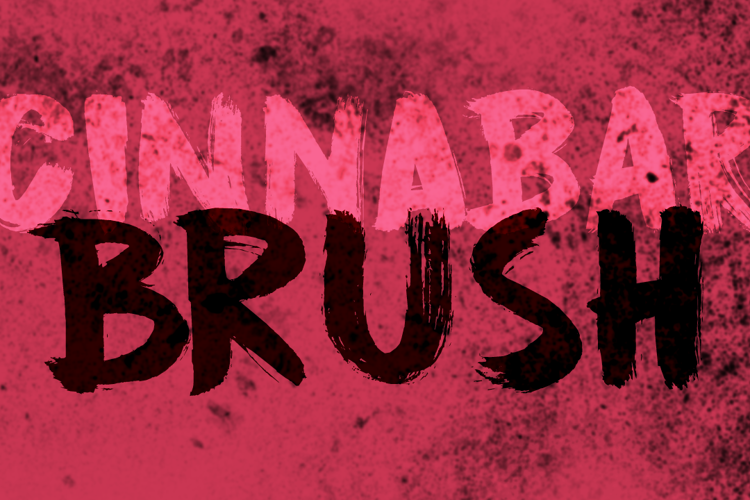 DK Cinnabar Brush Font