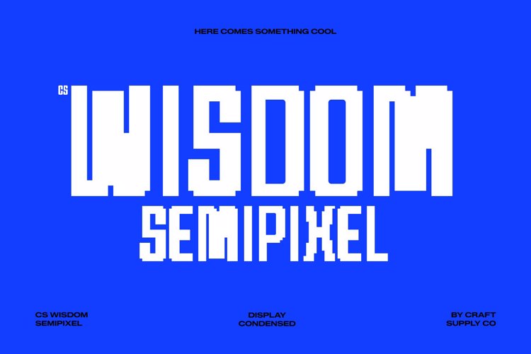 Preview of CS Wisdom Semipixel Font