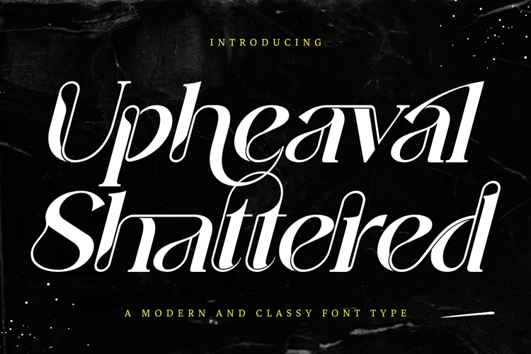 Upheaval Shattered Font