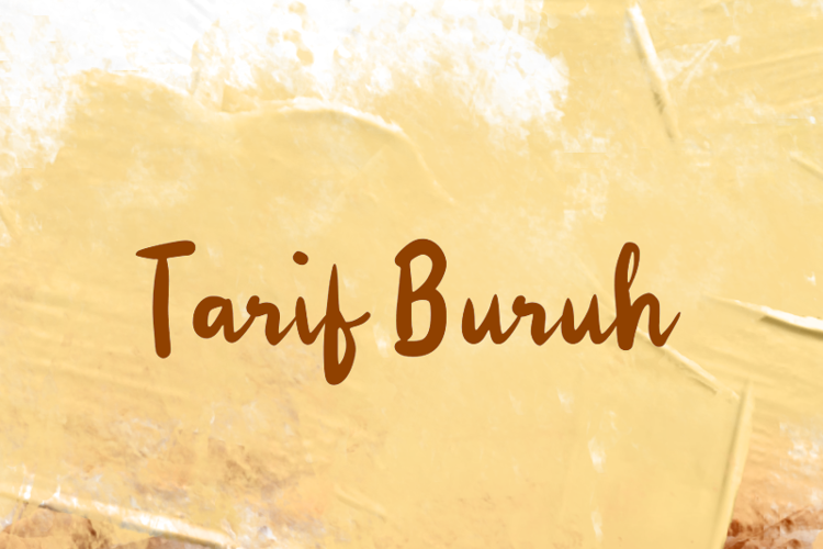 t Tarif Buruh Font