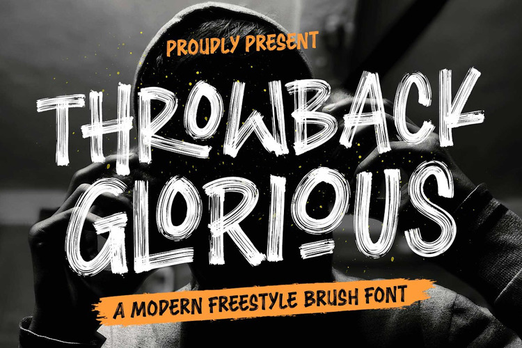 Preview of Throwback Glorious Font