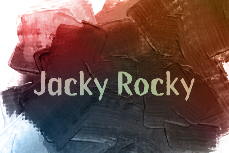 j Jacky Rocky Font