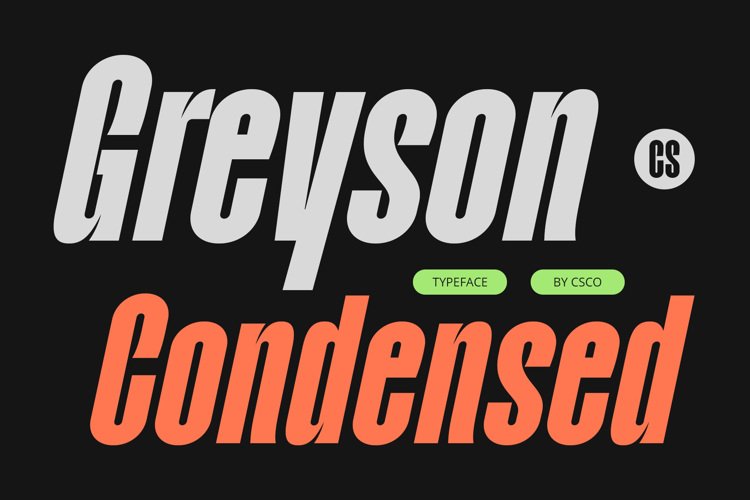 Preview of CS Greyson Font