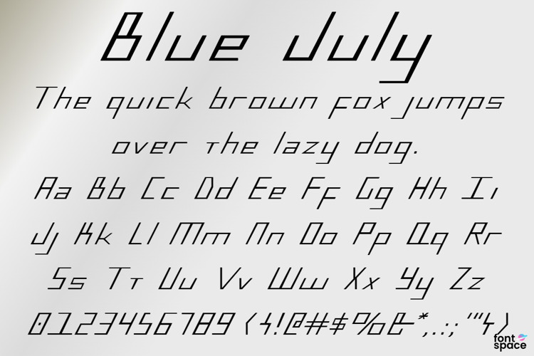 Blue July Font