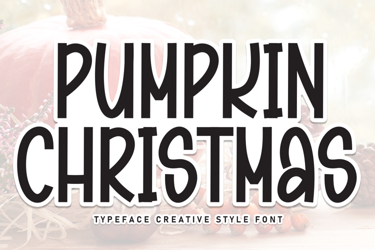 Preview of Pumpkin Christmas Font