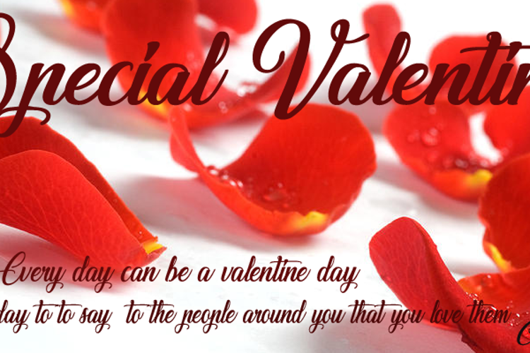Special Valentine Font