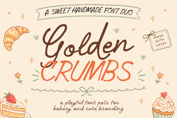 Preview of Golden Crumbs Font