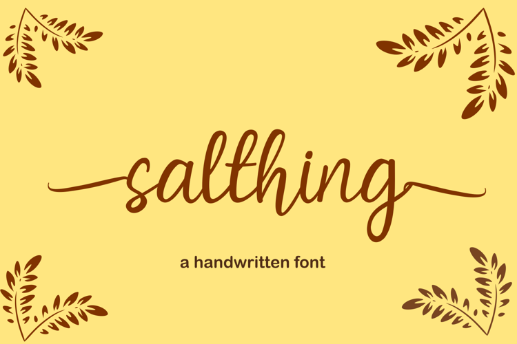 salthing Font