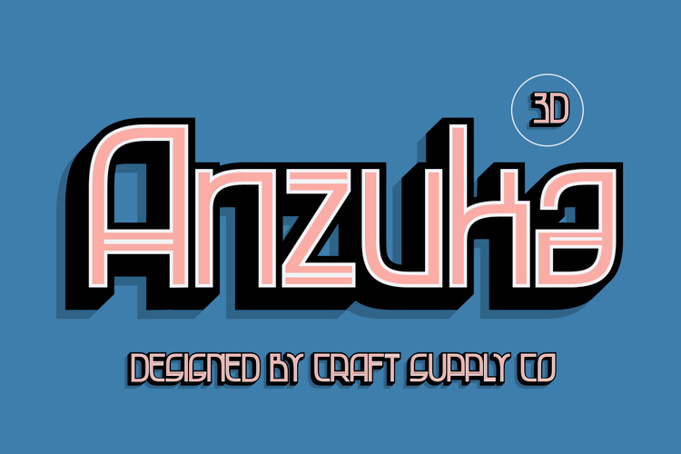 Anzuka 3D Font