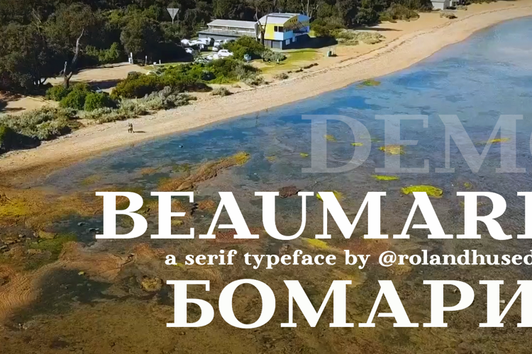 Preview of Beaumaris Demo Font
