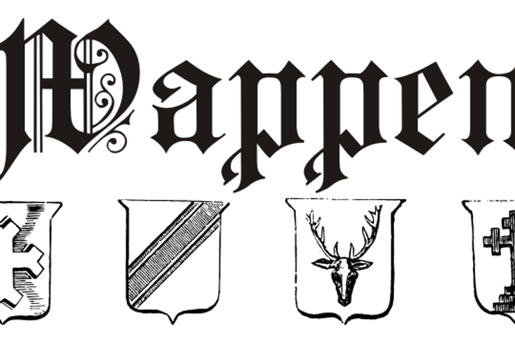 Wappen Font