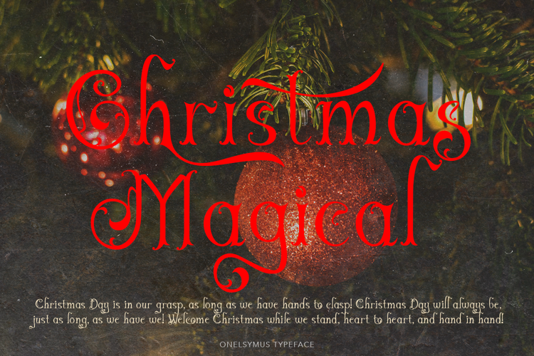 Preview of Onelsymus Font