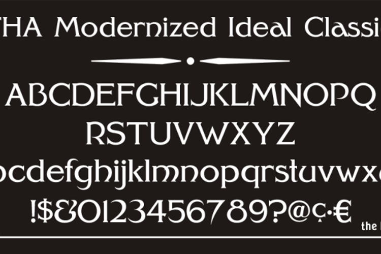 FHA Modernized Ideal ClassicNC Font