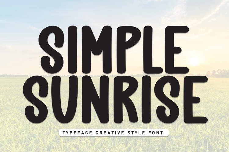 Preview of Simple Sunrise Font