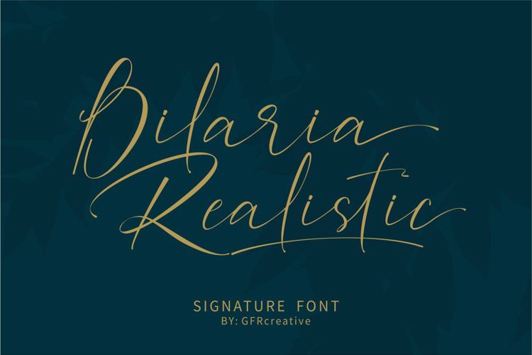 Bilaria Realistic Font