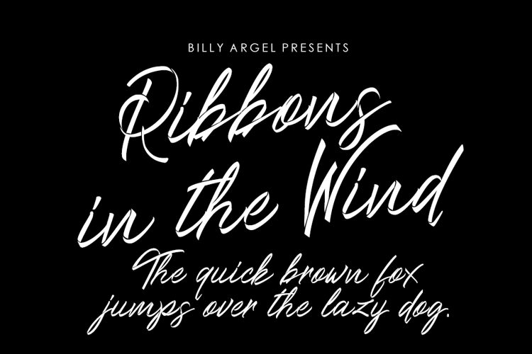 Ribbons in the wind Font
