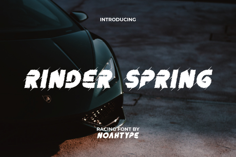 Preview of Rinder Spring Font