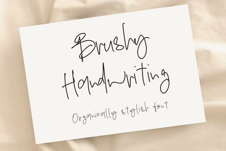 Brushy Handwriting - Font